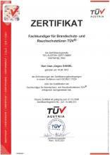 TÜV Zertifikat Brandschutz- und Rauchschutztüren